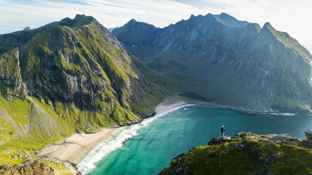 Kvalvika beach in Lofoten